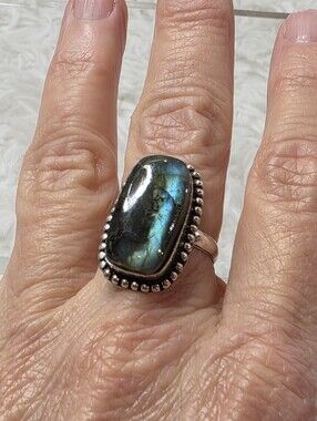 Labradorite Sterling Silver Ring